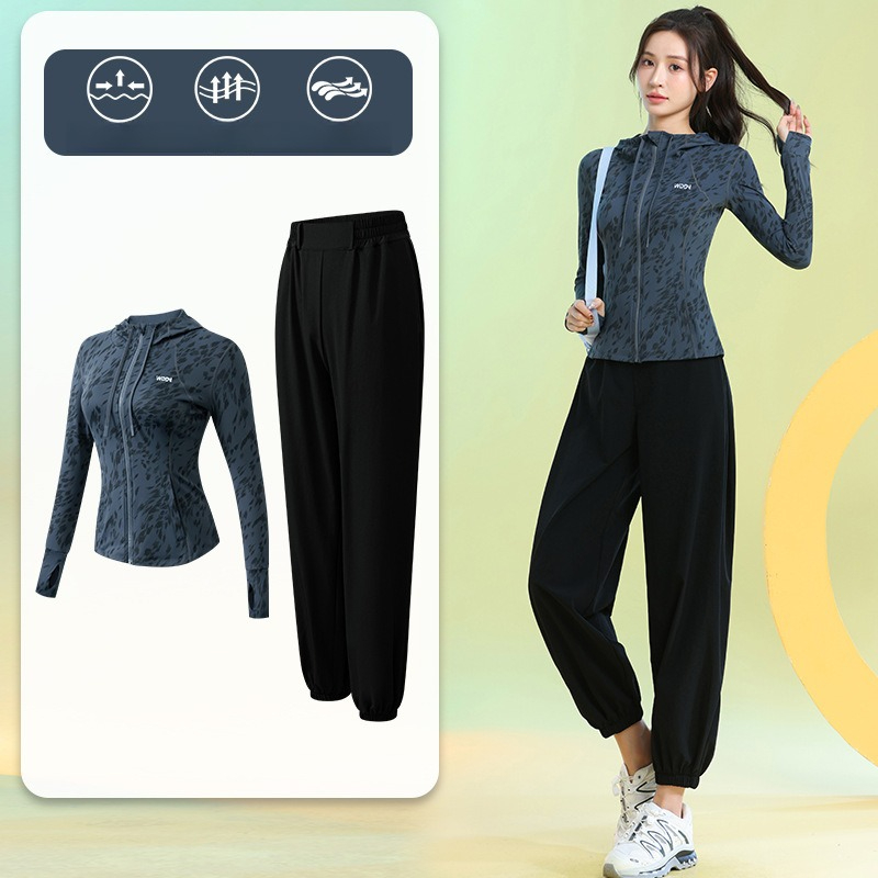 Running Gear Woman - Kadın Koşu Takımları Uzun Kollu Çiçek