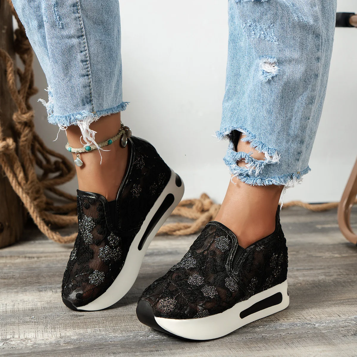 Dantel düz platform kadın spor - Running Gear Woman incelemesi ve fiyatı